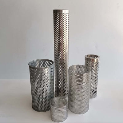 Borde cilíndrico perforado de la frontera de la aleación de Mesh With Spot Welded Or de la pantalla del extrusor