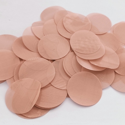 pantalla de filtro de cobre del extrusor del 1-5m Mesh Round Disc Rust Resistance